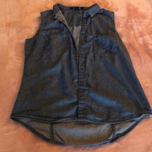 Jean Sleeveless Shirt